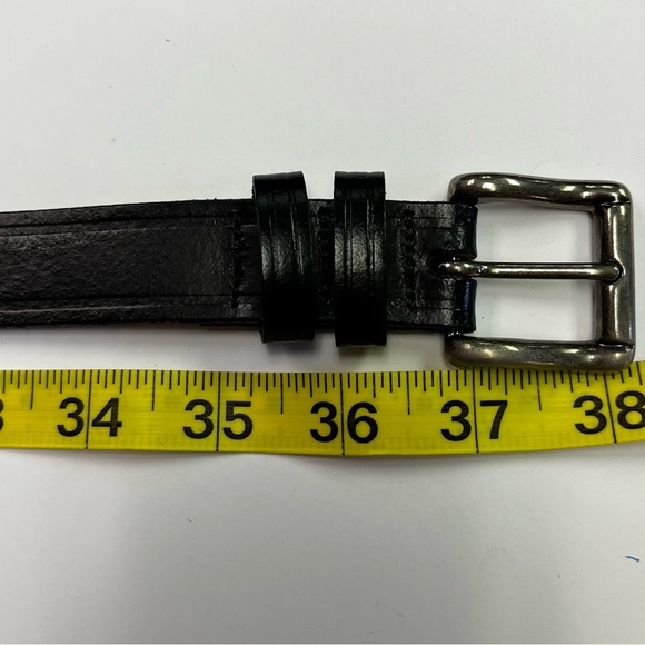 Vintage Dockers 30-32 men’s black Italian leather belt #7 - Picture 12 of 15